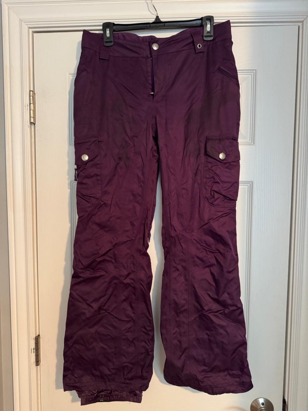 Burton Deep Purple Wide-Leg Cargo Snow Pants